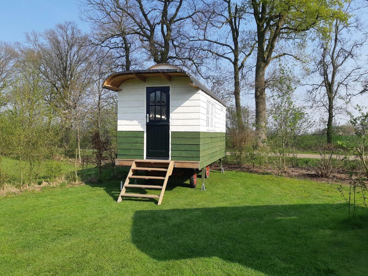 B&B Pipowagen "De Luxe" Op Wellness Camping En B&B Meddo Exterior foto